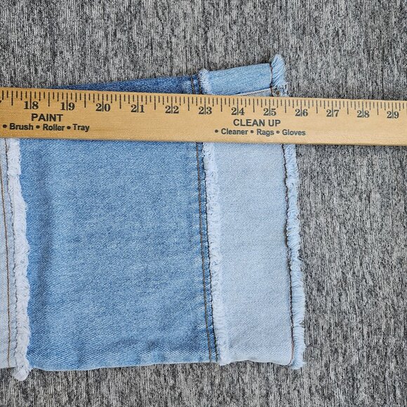 Route 66 Jeans Women's Size 16 Light Blue Wash Patchwork Denim Flared 26x26 - Picture 7 of 9